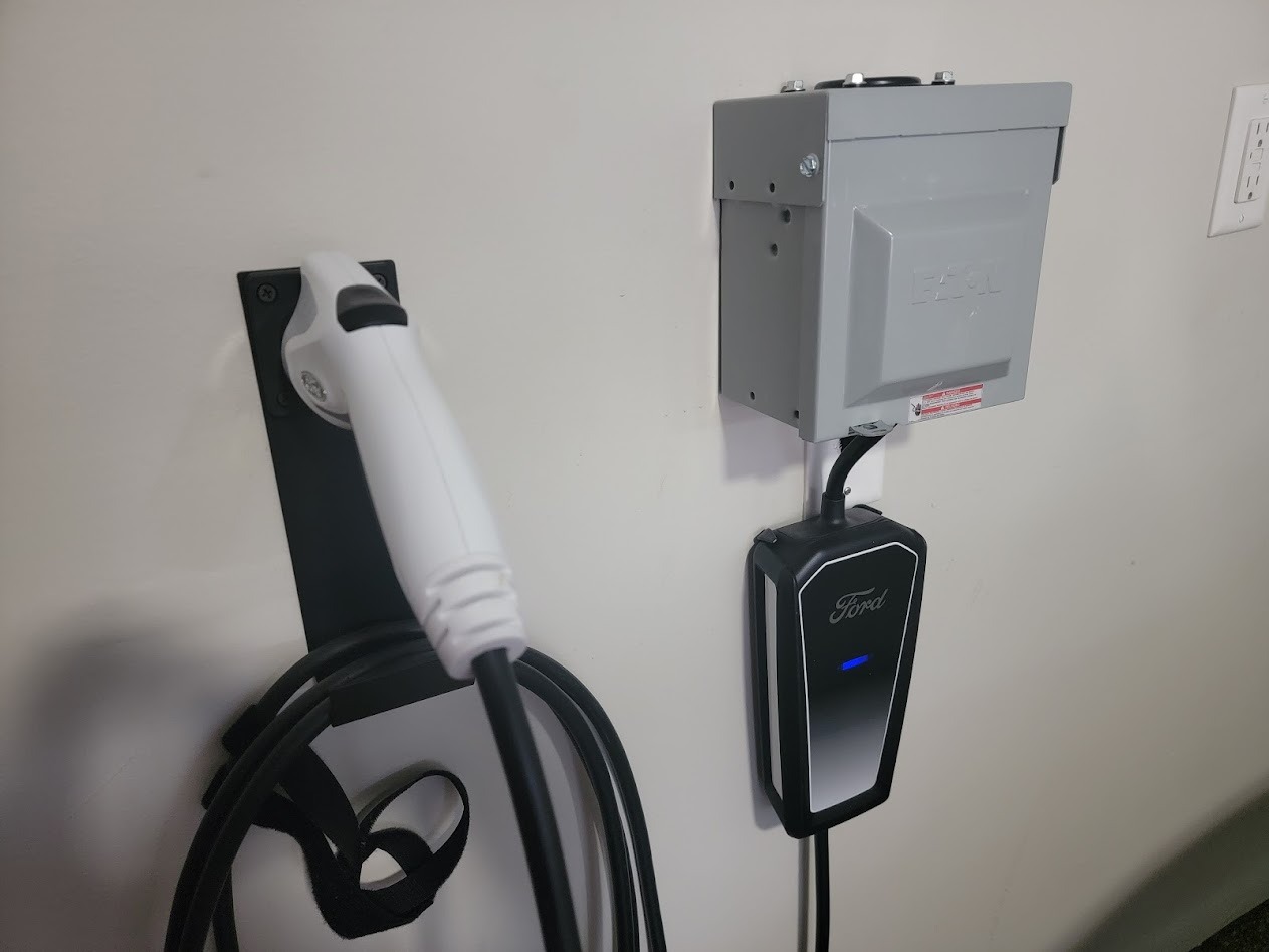 Lectron Electric Vehicle Charger Nozzle Holster Dock & J-Hook Combo for All J1772 EVs customer photo 1
