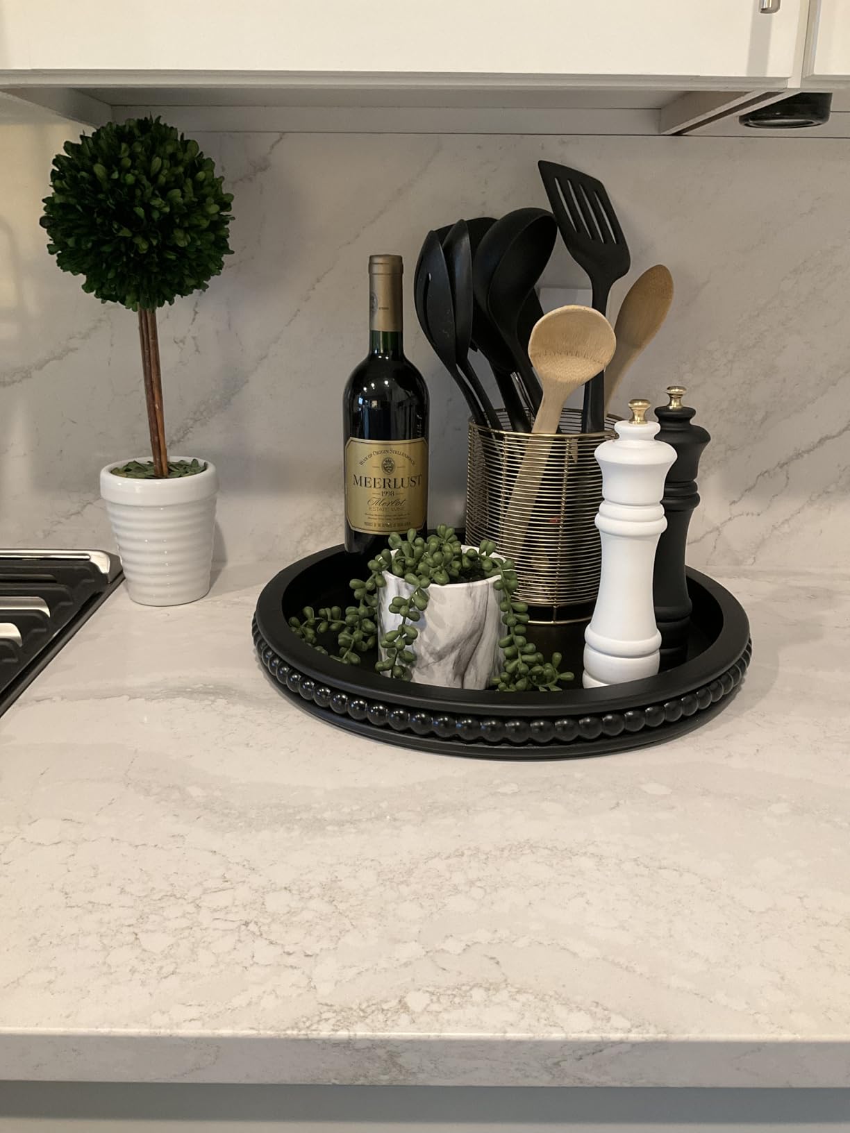 Round 3-Tier Decorative Wood Tray customer photo 2