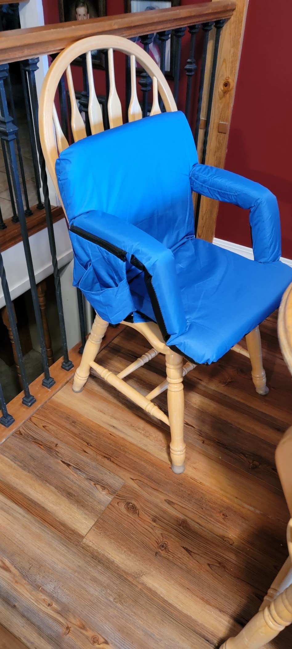 Stadium Seats with Back Support for Bleachers - Wide Bleacher Chairs with Thick Padded Cushion, Armrests, Side Pockets, & Shoulder Straps - Best Portable Seat Chair for Sports Events customer photo 1