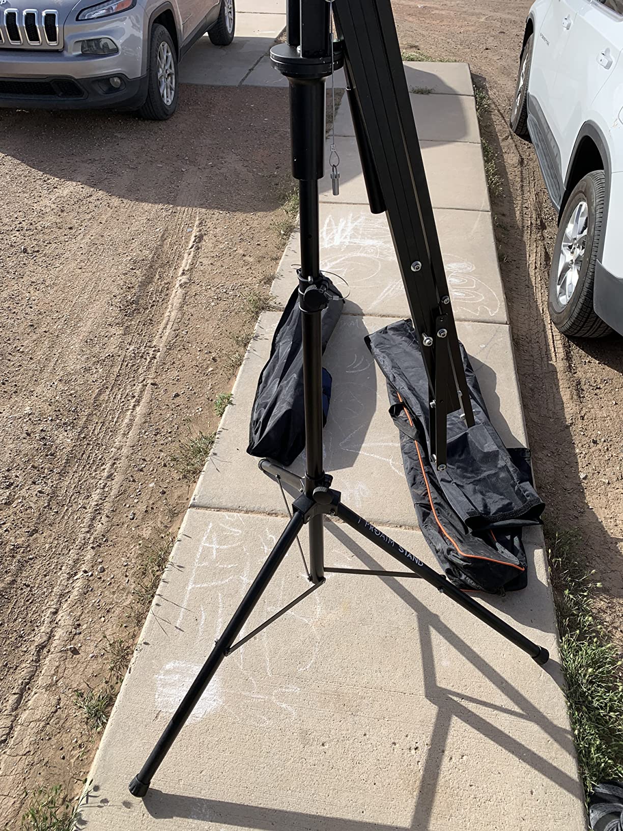 PROAIM Heavy-Duty Jib Stand for Camera Jib Crane, 33mm Mount, 90kg/198lb | Set up a stable jib base in seconds - quick-lock height=