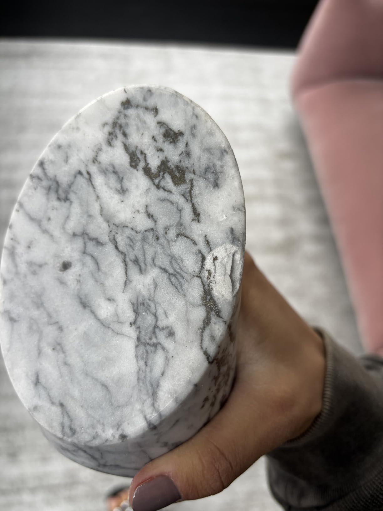 Fox Run Natural Polished Marble Bookends, Black, Set of 2 Heavy Book Ends customer photo 1