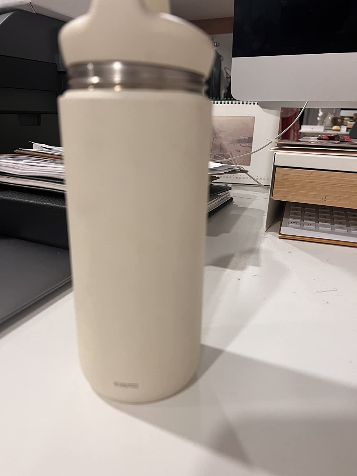 KINTO 21091 Day-off Tumbler, 16.9 fl oz (500 ml), White, Double Wall Vacuum Construction, Hot and Cold Insulation, Water Bottle customer photo 2