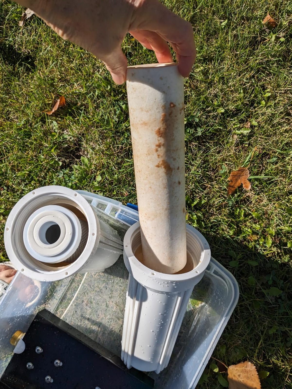 Beech Lane External RV Dual Water Filter System, Leak-Free Brass Fittings, Mounting Bracket and Two Filters Included, Sturdy Construction is Built to Last customer photo 1