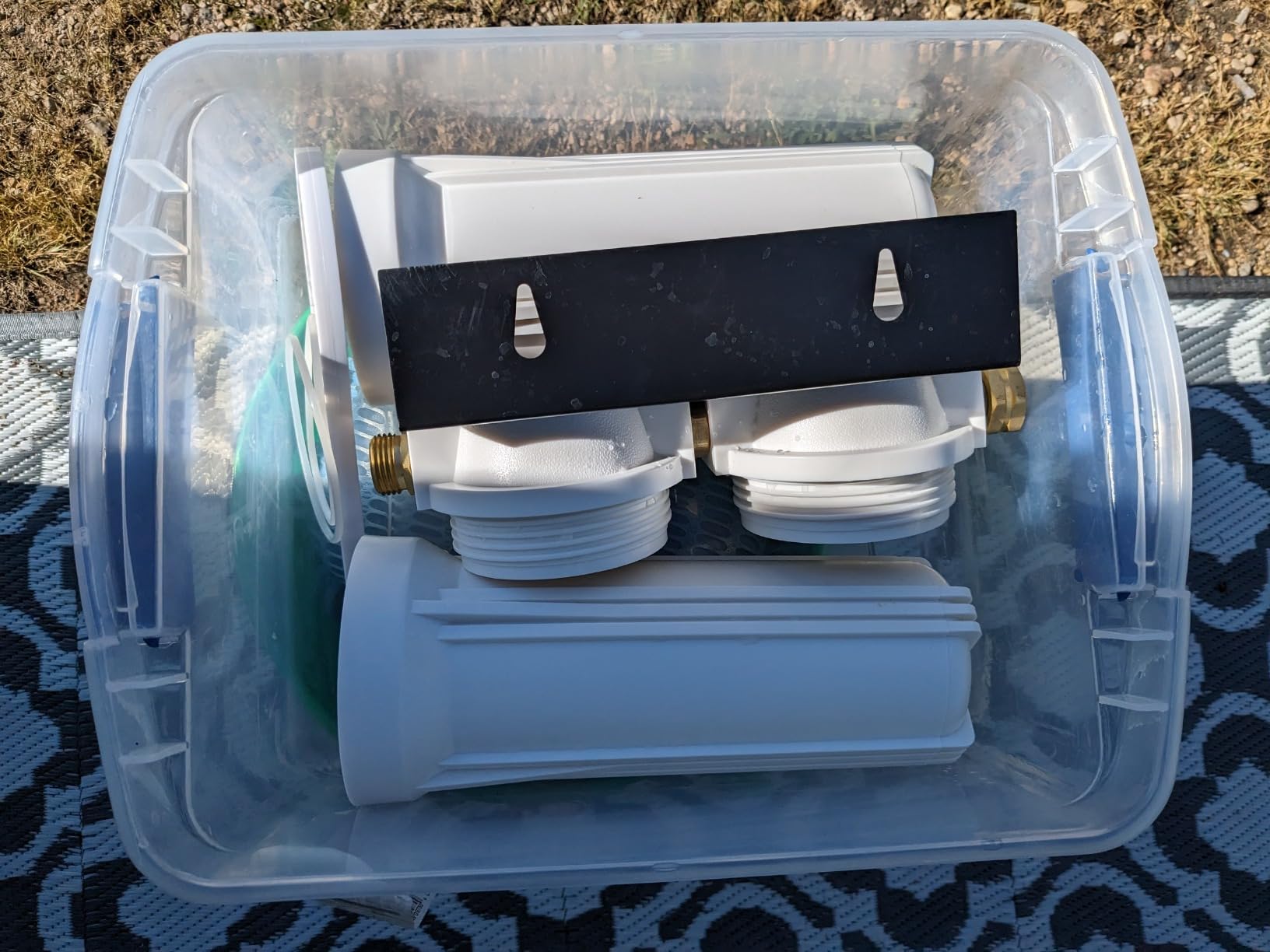 Beech Lane External RV Dual Water Filter System, Leak-Free Brass Fittings, Mounting Bracket and Two Filters Included, Sturdy Construction is Built to Last customer photo 2