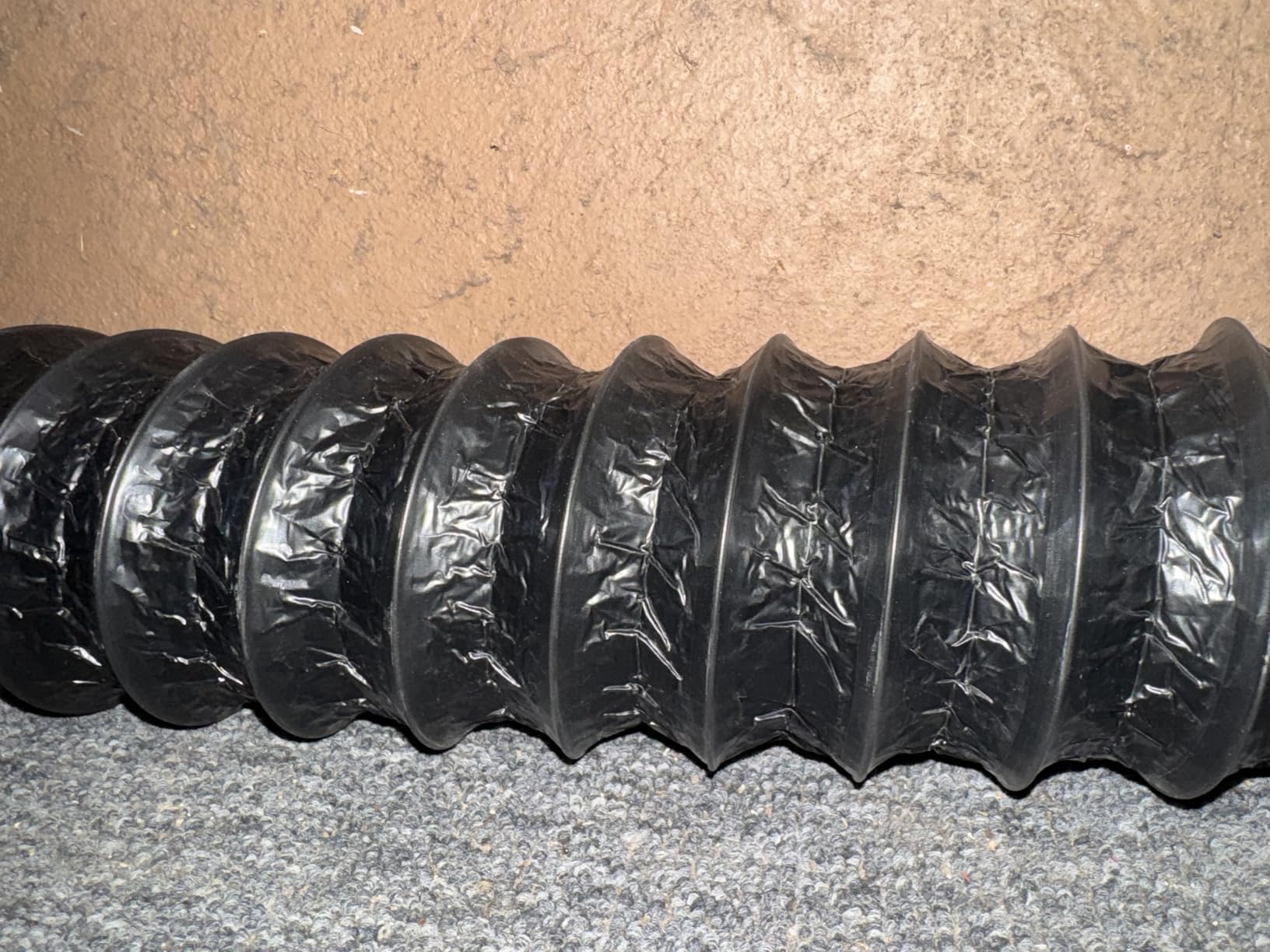 Hon&Guan Dryer Vent Hose, 4'' Flexible Duct 16FT with 2 Duct Clamps, Heavy-Duty Three Layer Protection, Black PVC, for HVAC Ventilation, Duct Fan Systems customer photo 2