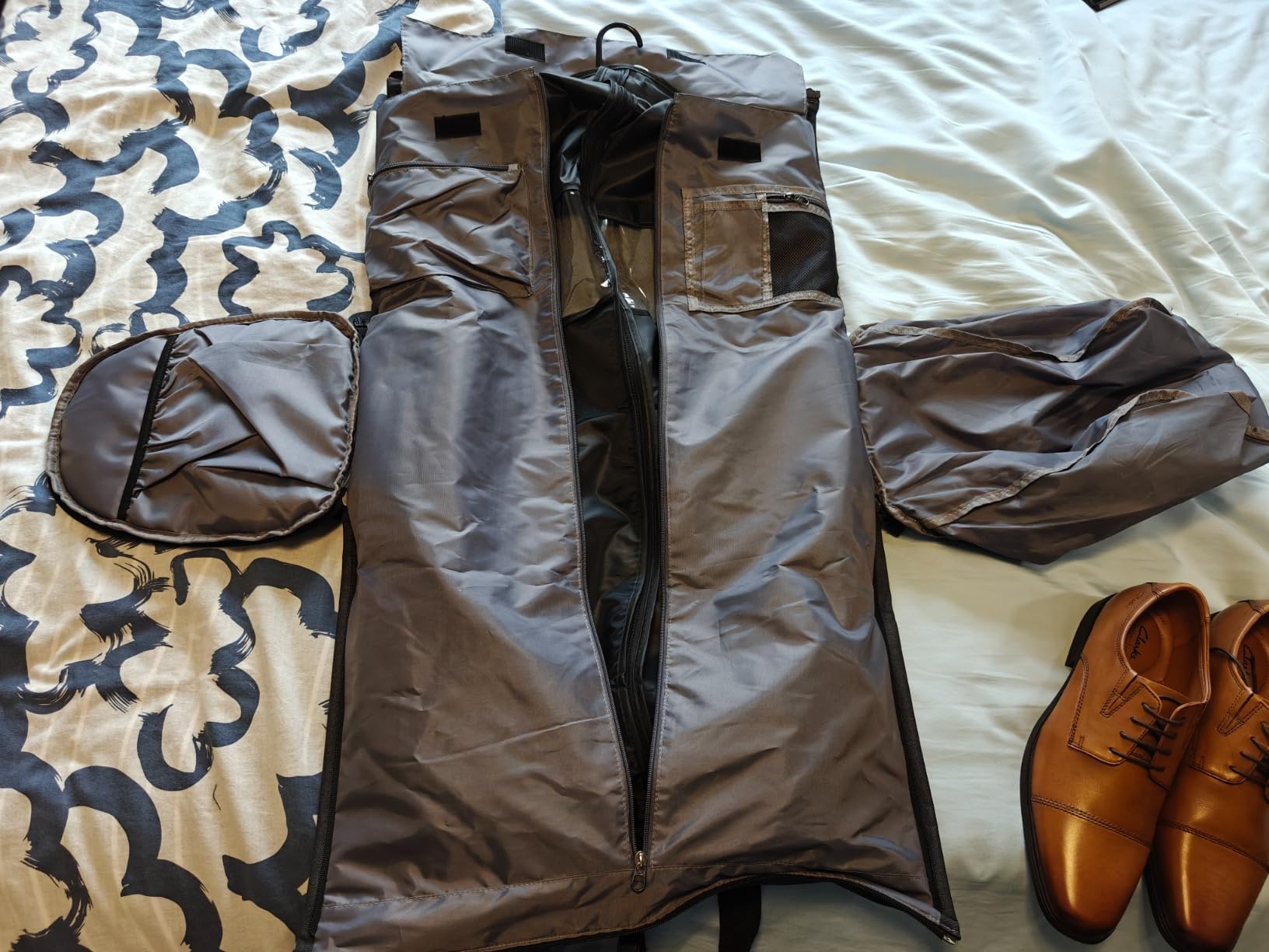 Garment Bags for Travel, 45L Carry on Convertible Garment Duffle bag customer photo 1