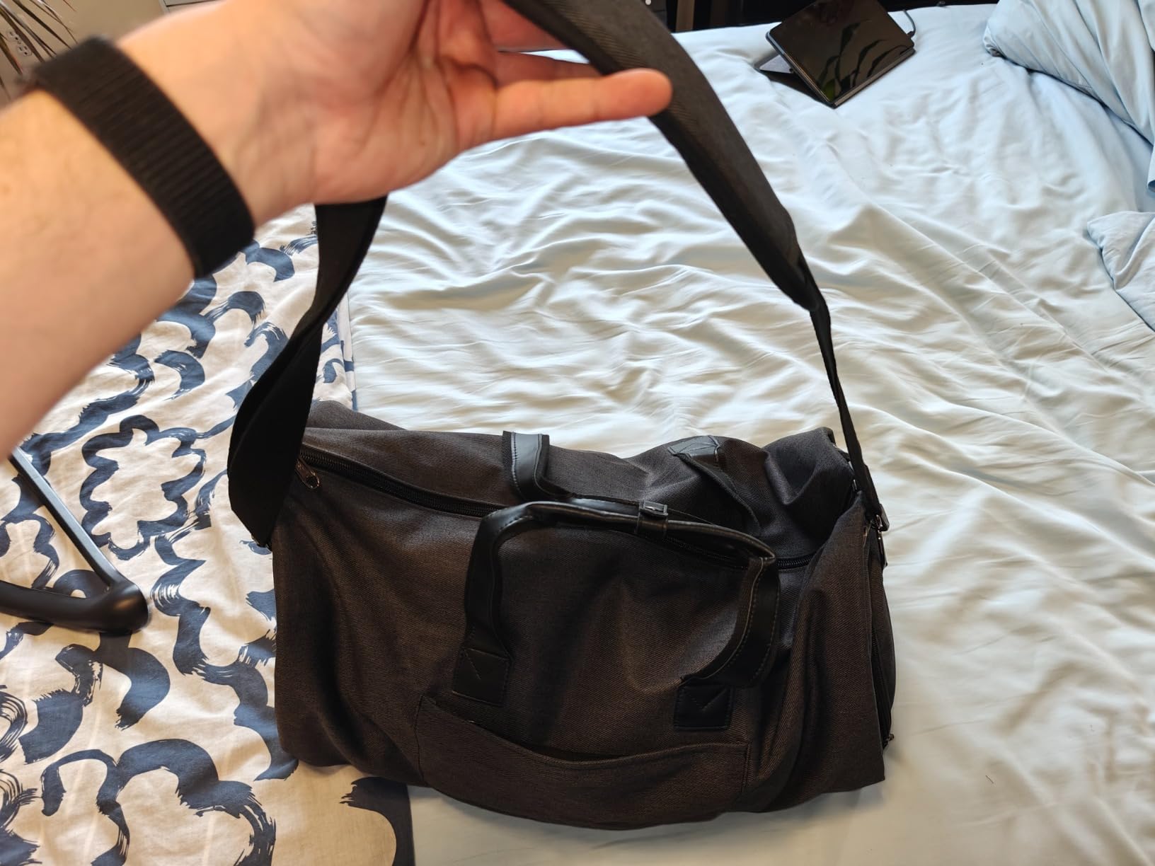 Garment Bags for Travel, 45L Carry on Convertible Garment Duffle bag customer photo 2