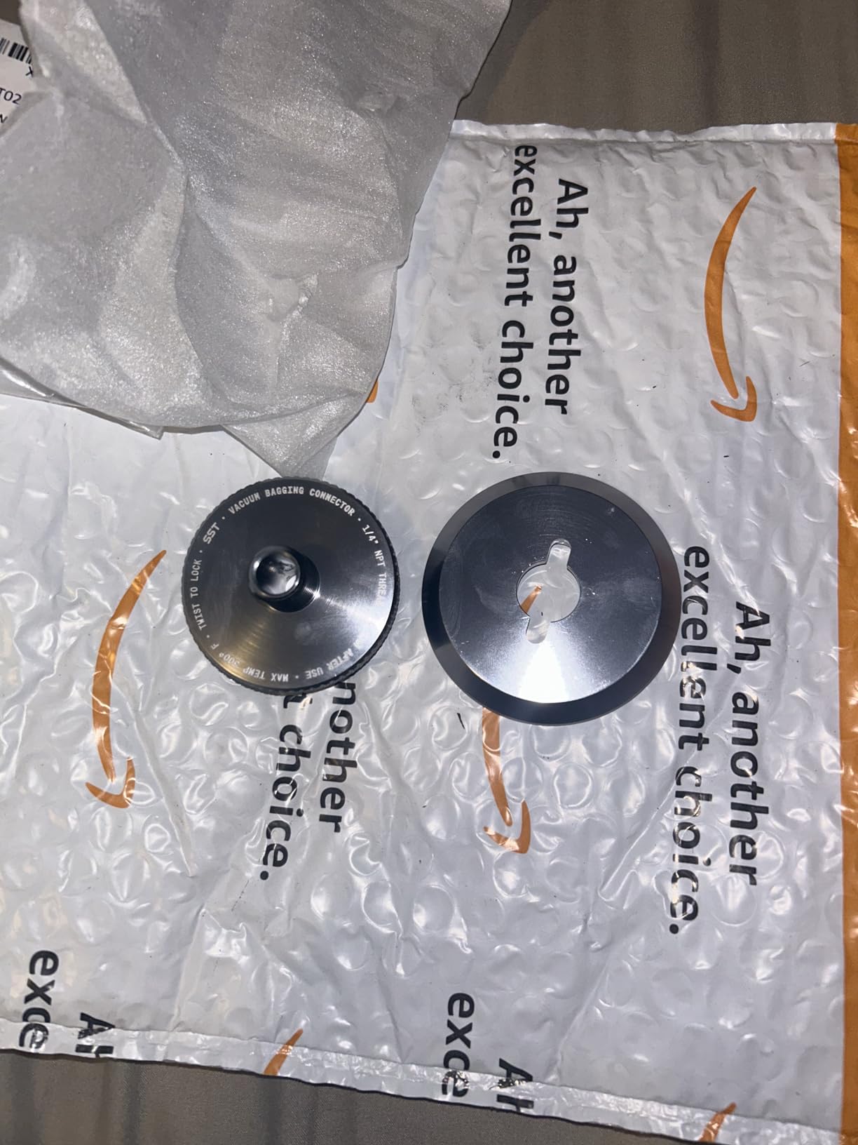 SST Vacuum Bagging Connector for Carbon Fiber - Fiberglass - Pre-Preg - Composite Materials customer photo 2