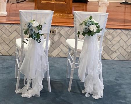 Flash Furniture 2 Pack HERCULES Series Gold Resin Stacking Chiavari Chair customer photo 2