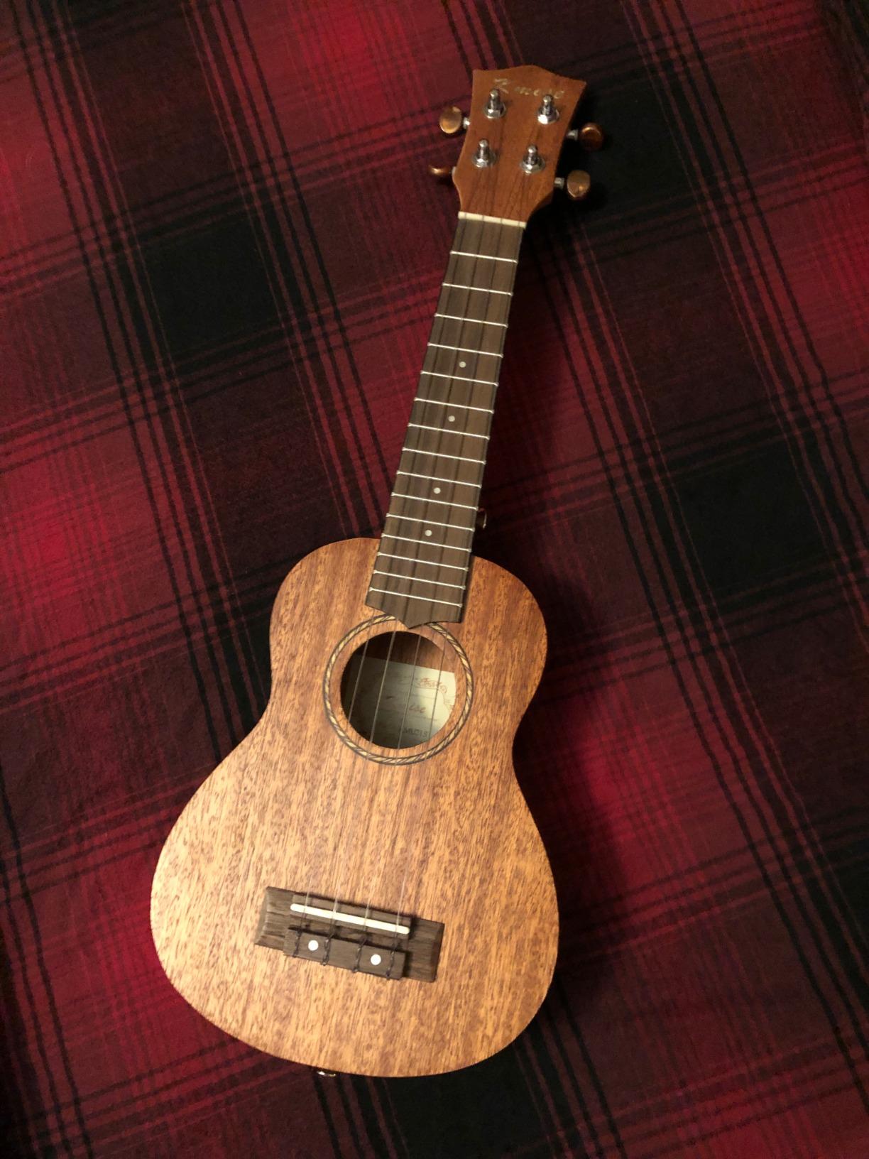 Kmise Baritone Ukulele,Ukelele 30 inch Professional Mahogany Uke with DGBE String Strap Ukalalee Picks customer photo 1