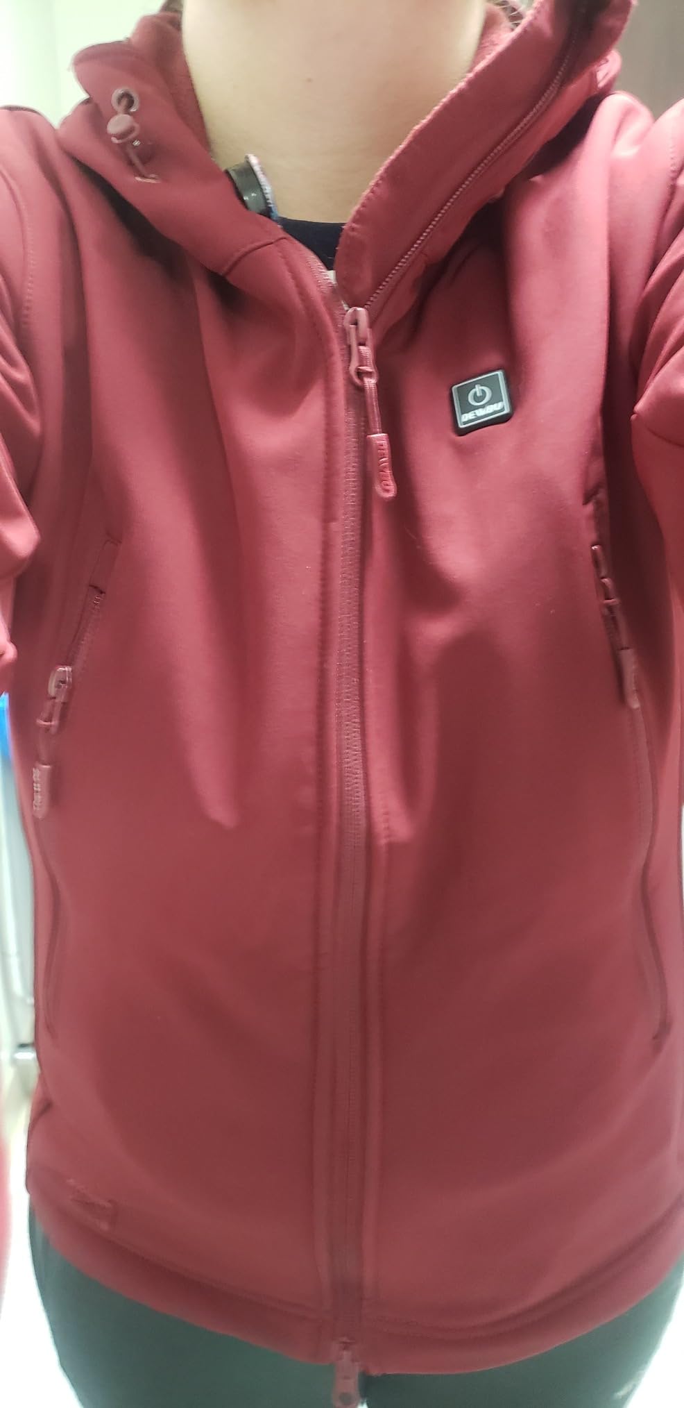DEWBU Heated Jacket for Women with 12V Battery Pack Winter customer photo 2