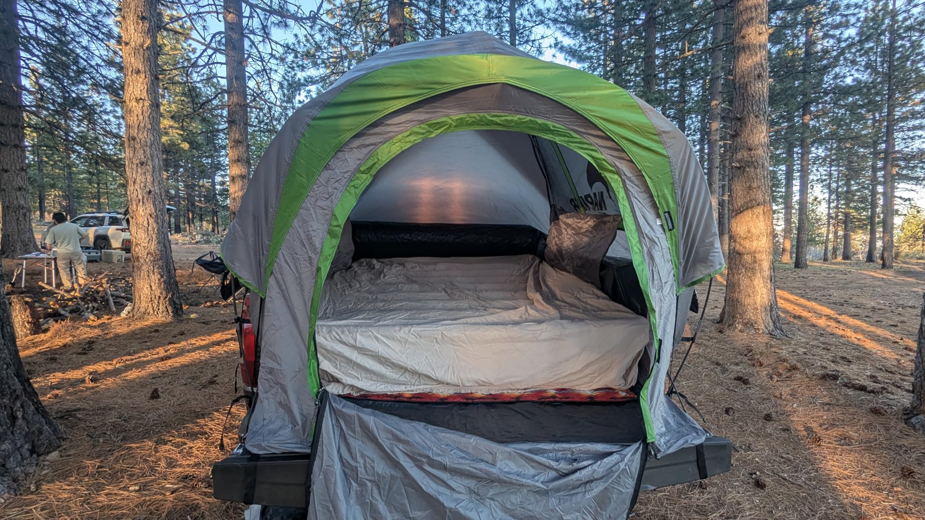 Napier Backroadz Truck Tent | Pickup Truck Bed Camping Tent | Rainfly for Water Protection | Sturdy and Spacious 2-Person Truck Tent | Easy 10-Minute Setup | Gray/Green customer photo 2