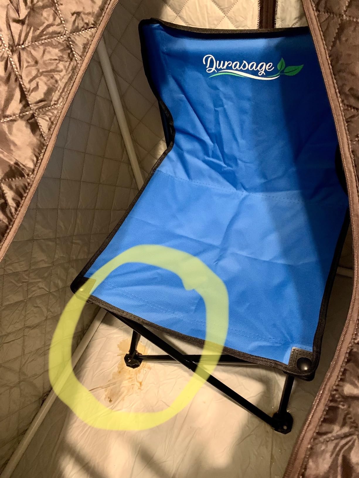 Durasage Lightweight Portable Personal Steam Sauna Spa - 800W Steam Generator, 60-Min Timer, Zippered Access, Single Front Pocket, Foldable Frame & Chair - Indoor Use, At-Home Relaxation Kit customer photo 2