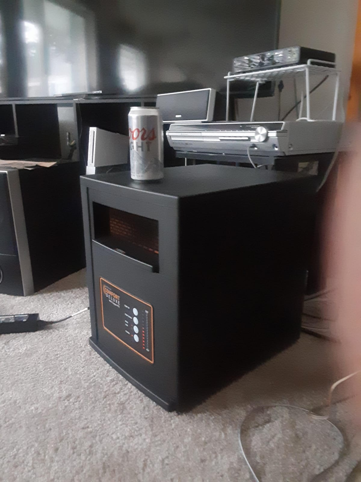 Comfort Deluxe by Airnmore, with Copper PTC, Infrared Space Heater with Remote, 1500W, ETL Listed with High and Low Settings, Good for Small to Large Room's, 2-year warranty customer photo 1