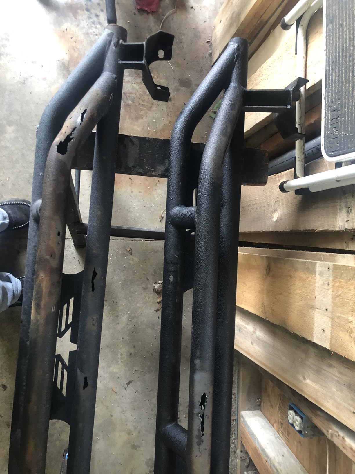 Hooke Road JK Running Boards 4 Door Rock Sliders for 2007-2018 Jeep Wrangler JK Unlimited 4 Doors Only, Heavy Duty JKU Side Steps Nerf Bar Rails customer photo 2