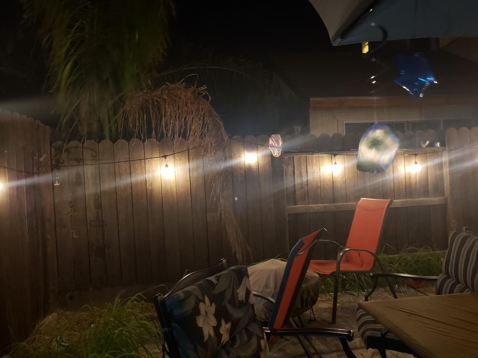 Banord Outdoor String Lights Commercial Grade 96ft Waterproof with 30 S14 Shatterproof Dimmable LED Bulbs, Heavy Duty Hanging Lights for Patio Garden Backyard Decoration, 2W 2x48ft Strands customer photo 2