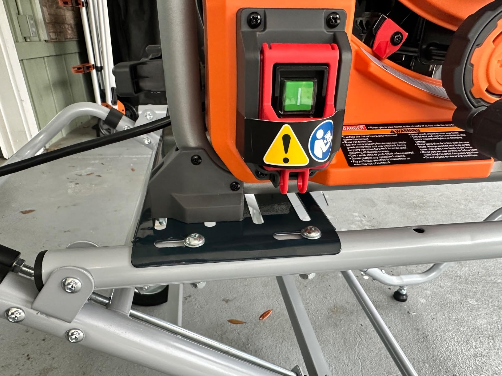 POWERTEC Table Saw Stand with Wheels, Portable Stand w/ 330Lbs Load Capacity, Foldable Design for Easy Storage in Garage, Compatible with Dewalt Table Saw (MT4009) customer photo 2