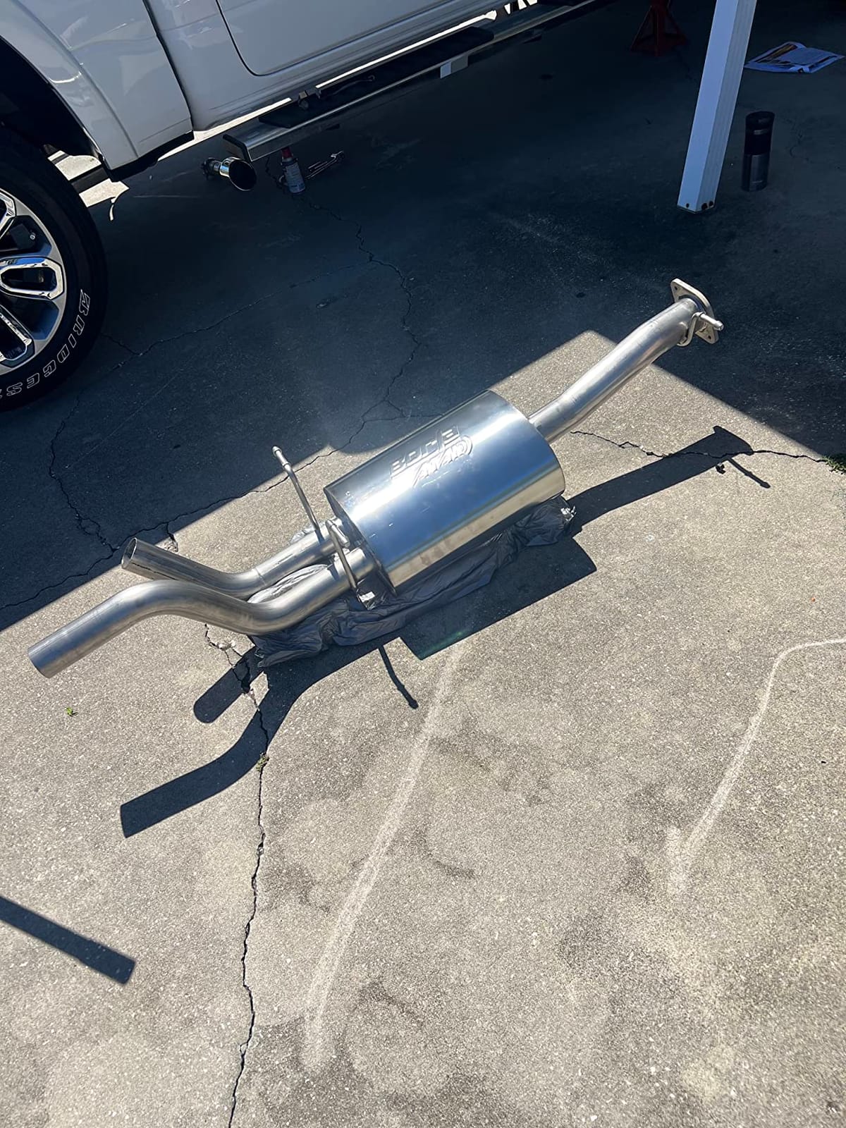 BORLA 140753BC Cat-Back Perf. Exhaust System for 2019-2023 Ram 1500 V8 (Incl. E-Torque) (Exc. Classic) T-304 Stainless Steel ATAK Sound Dual Split Rear Exit Single 5