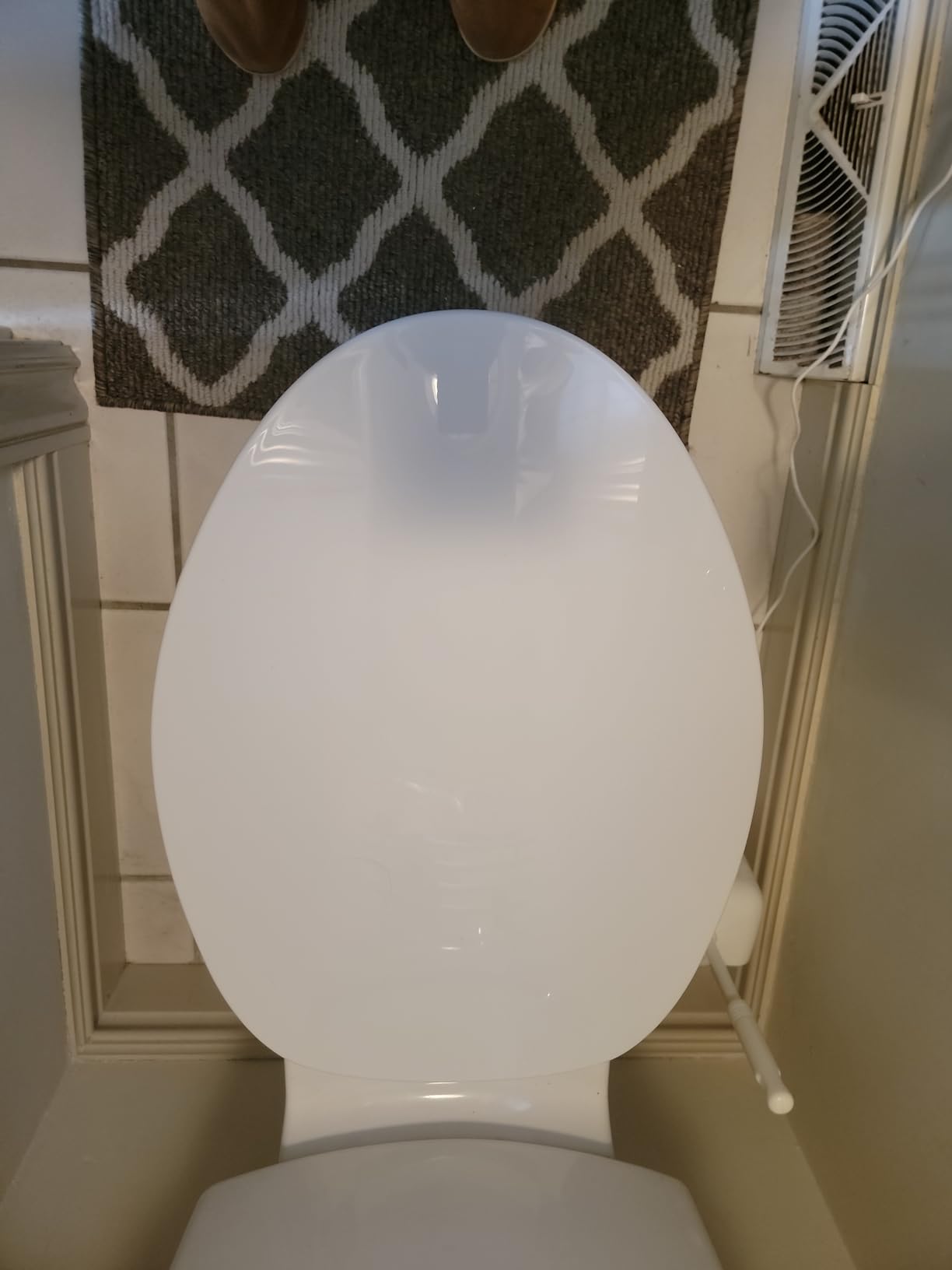KOHLER 10349-0 PureWarmth Heated Elongated Toilet Seat, Soft Close, Quiet-Close, Night Light, White customer photo 1