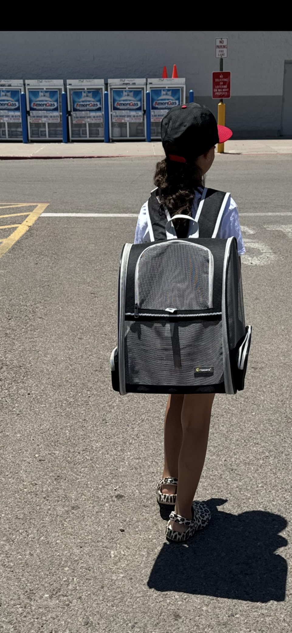 Texsens Innovative Traveler Bubble Backpack Pet Carriers for Cats and Dogs (Black) customer photo 2