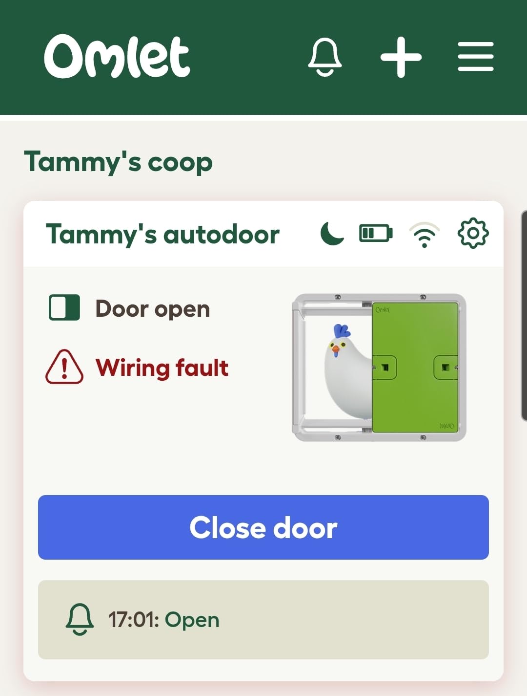Omlet Automatic Chicken Coop Door Opener Operated by Light Sensor or Timer | Easy to Install, No Maintenance Required | Improves Coop Security and Insulation | Built-in Safety Sensors | Green customer photo 1