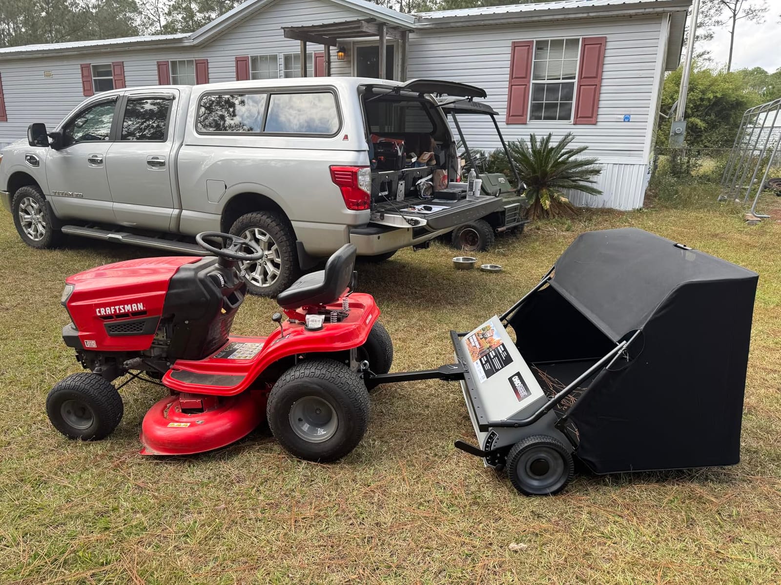 Ohio Steel 4222V2 Lawn Sweeper, 22 cu.ft, Gray customer photo 1