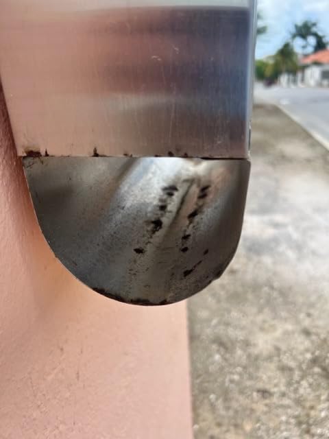 Decaller Stainless Steel Mailbox with Key Lock, Metal Wall Mount Rust-Proof Mail Box with Newspaper Compartment for Outside, 15.4
