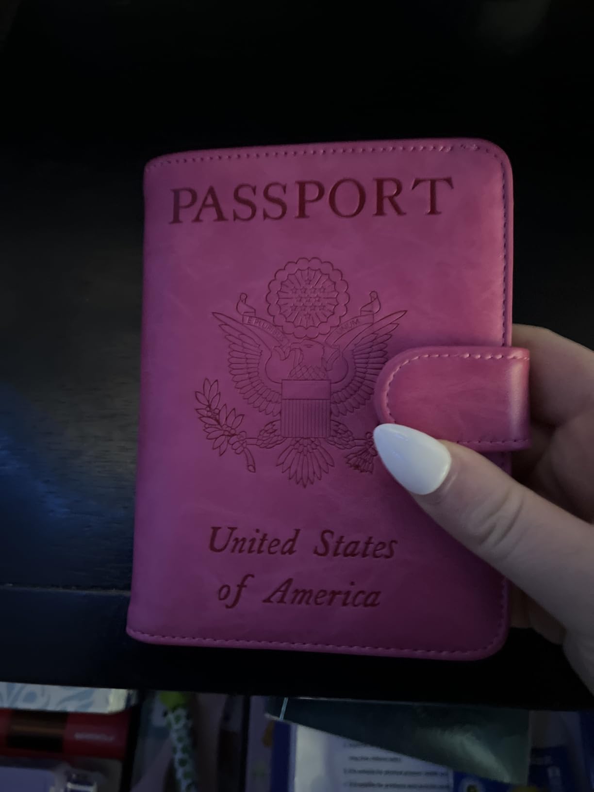 Passport Holder Cover Wallet RFID Blocking, Travel Essentials customer photo 1