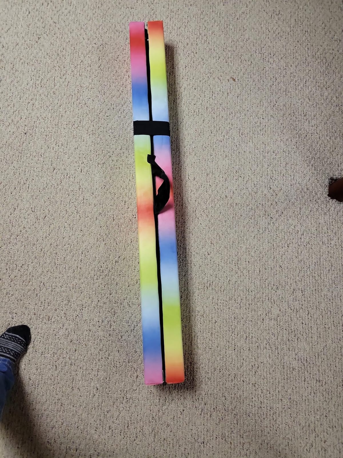 ZELUS 8' Folding Gymnastics Balance Beam with Carry Handles and Anti-Slip Base customer photo 1