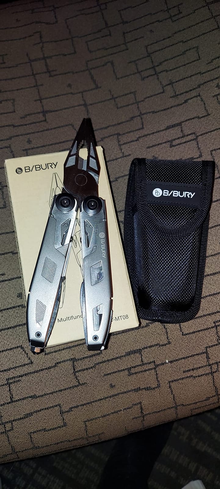 BIBURY 18-in-1 Multitool Pliers with Titanium-Plated Handle & Safety Hammer | Safety Locking, Nylon Sheath, Pocket Knife, Ideal for Outdoor, Survival, Camping, Hiking, Home Repair, Gift for Men customer photo 1