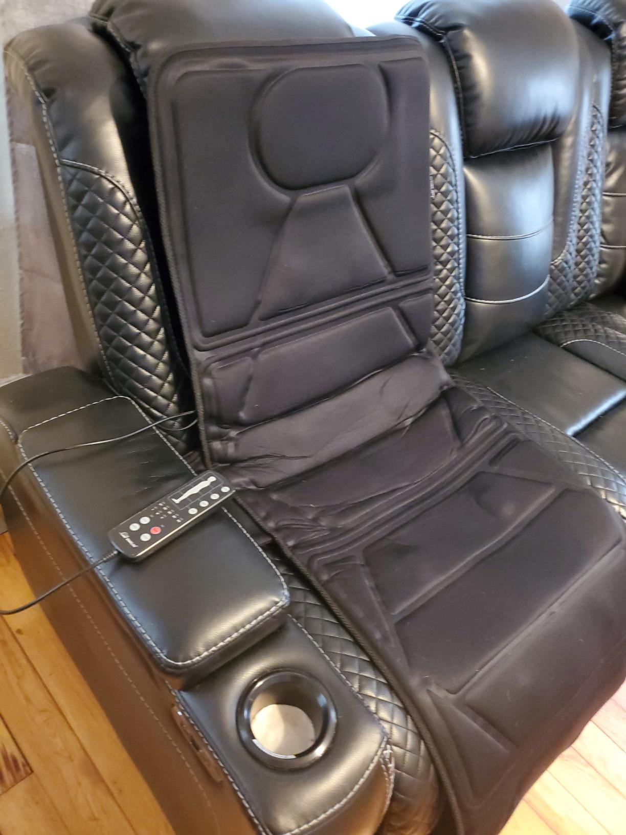 Snailax Full Body Massage Mat with Heat, 10 Motors Vibration Massage Pad customer photo 1