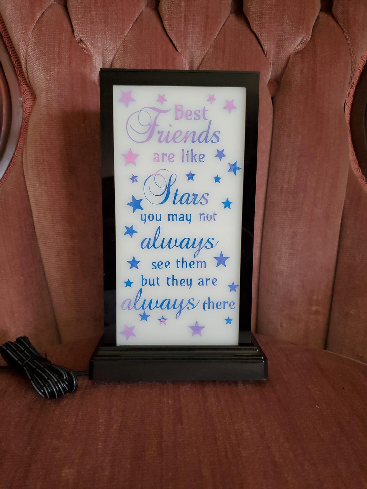 Friendship Lamp by Filimin Modern - Best Friend Lamps Wi-Fi Touch Lamp LED Light for Long-Distance, Connection, Relationship, Friendship, Gifts, Love, 200+ Colors, App Setup - Single customer photo 1