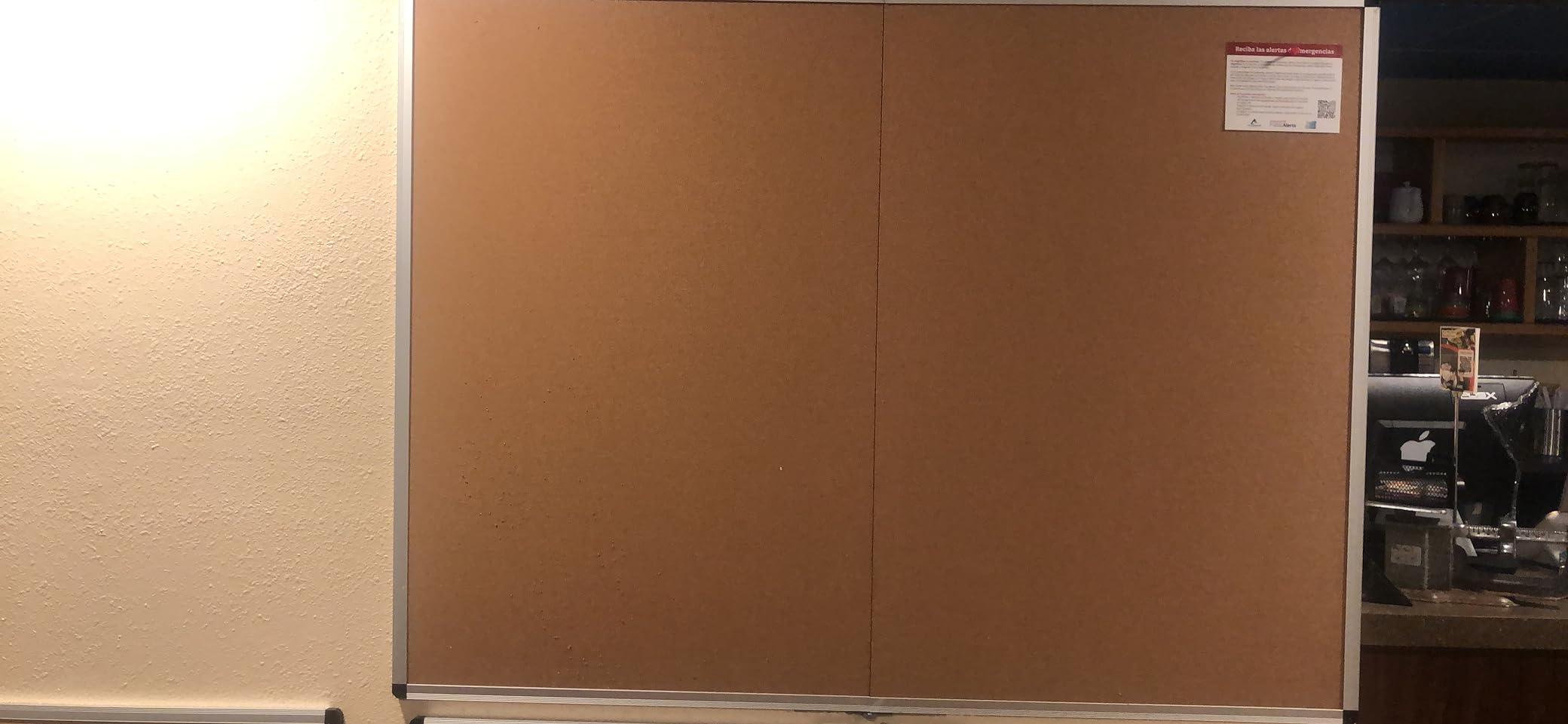 VIZ-PRO Large Cork Bulletin Board, 60 X 36 Inches, Wall-Mounted Corkboard with Silver Aluminium Frame for School, Office, and Home 5' X 3' customer photo 1
