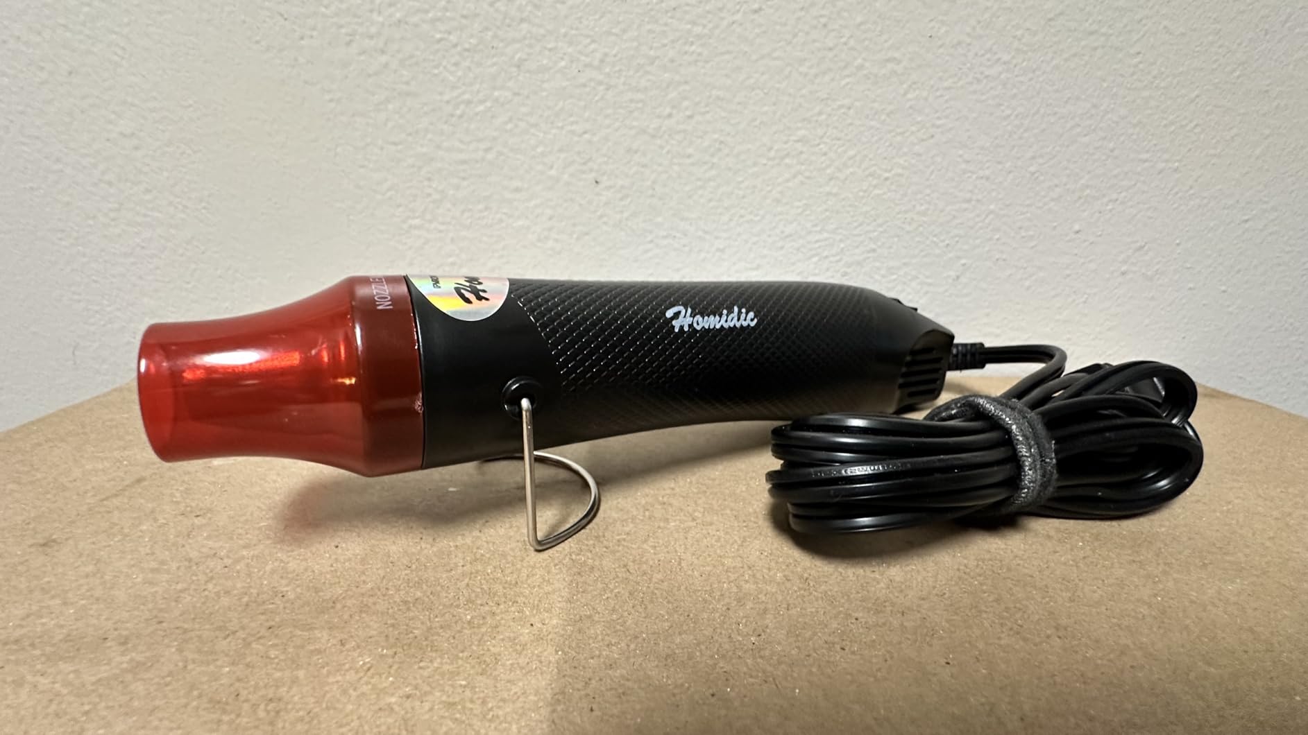 6.56FT Long Heat Gun, Uptdae Version Homidic Mini Handheld Hot Air Gun, Electric 300W Portable Heat Gun for DIY Craft Embossing, Shrink Wrapping PVC, Drying Paint, Clay, Rubber Stamp customer photo 2