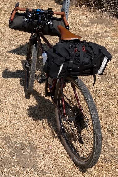 ROCKBROS Bikepacking Bike Handlebar Bag 7L-14L Waterproof for MTB Road | Elastic & Strap Loop,5-Point Mount,Reflectors，Suitable for Cycling Traveling Camping customer photo 1