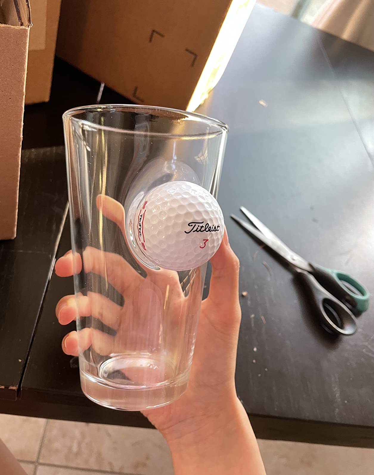 BenShot Golf Ball Pint Glass - 16oz | Made in the USA customer photo 1