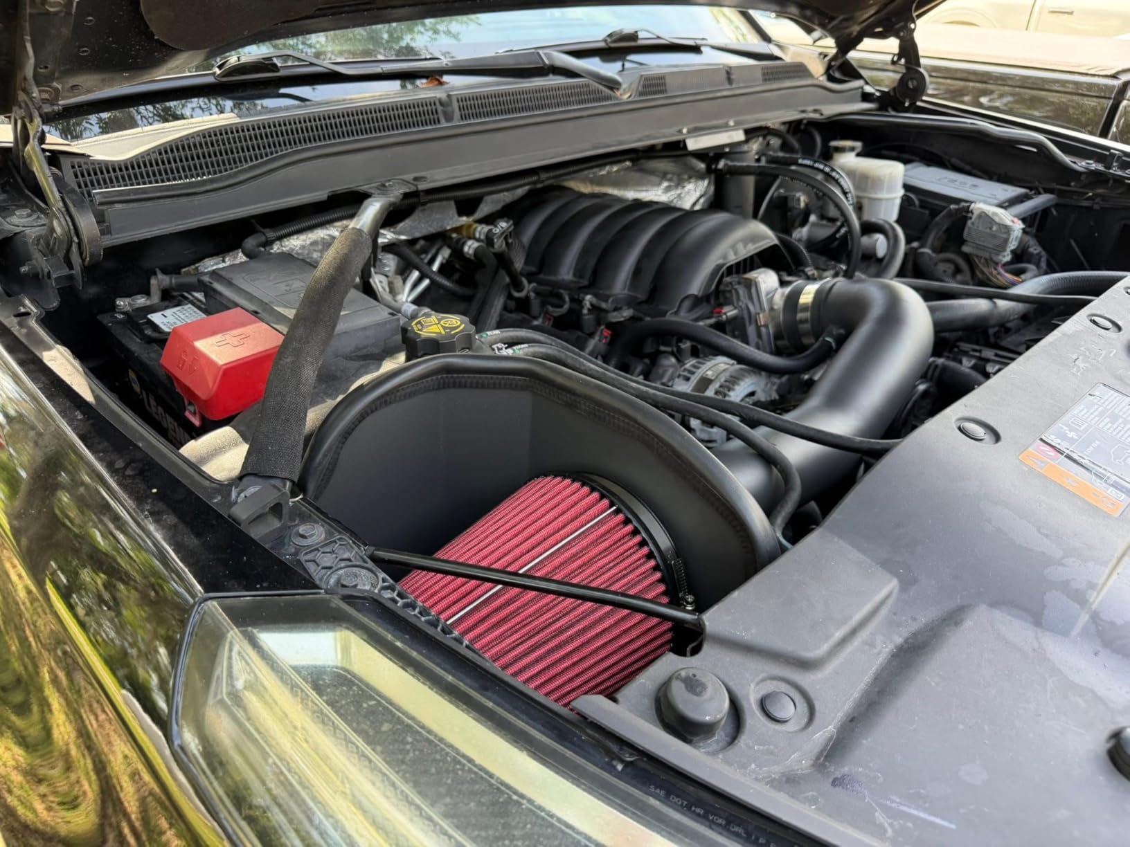 Rough Country Cold Air Intake for Chevy Silverado & GMC Sierra 1500 (2014-2018) 5.3L/6.2L - Increases Horsepower, Towing Power & Acceleration customer photo 2