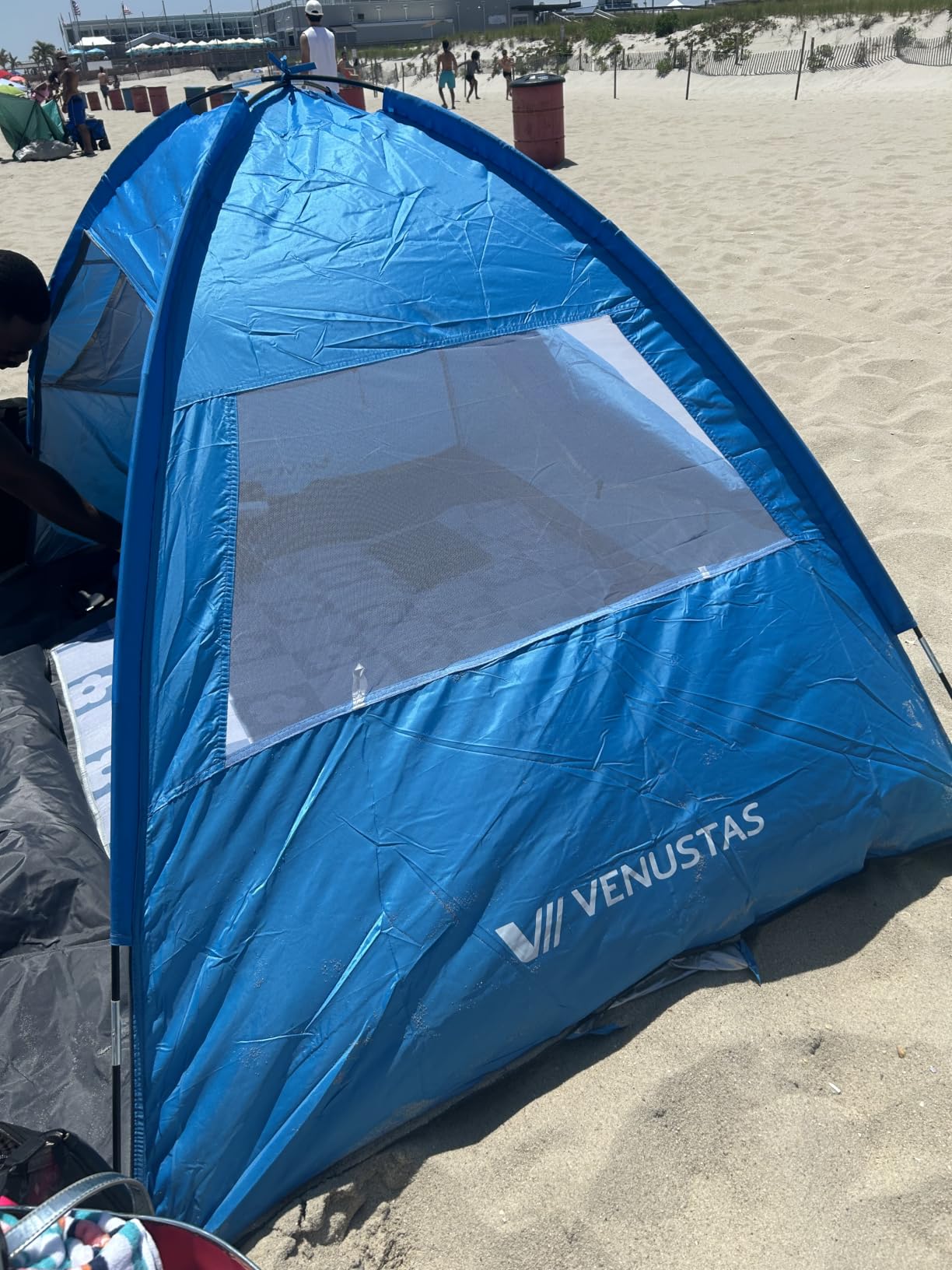 Venustas Beach Tent Sun Shelter for 3/4/6/8 Person, UPF 50+ UV Protection Beach Canopy, Lightweight and Easy Setup Cabana, Portable Shade Tent customer photo 1