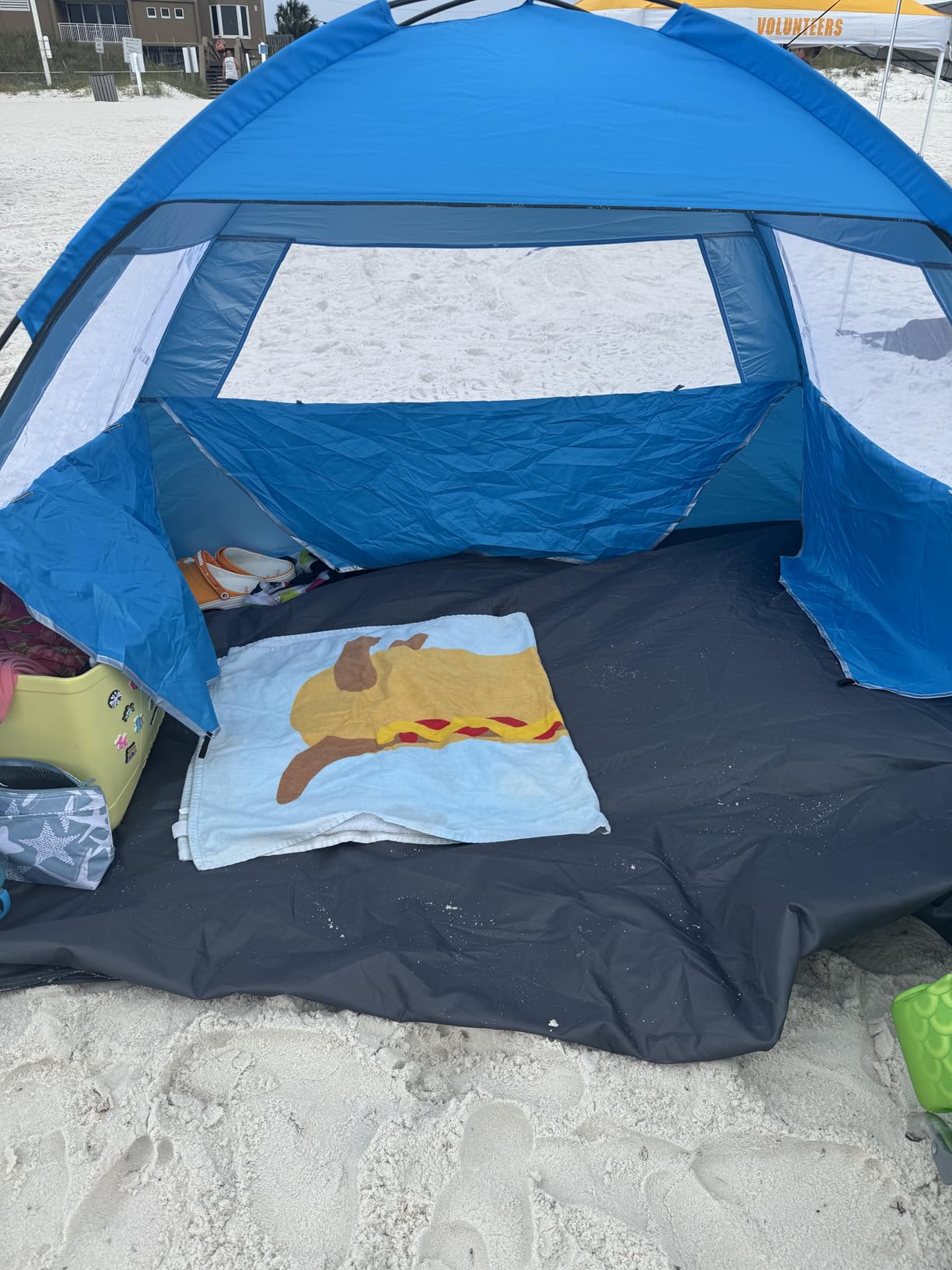Venustas Beach Tent Sun Shelter for 3/4/6/8 Person, UPF 50+ UV Protection Beach Canopy, Lightweight and Easy Setup Cabana, Portable Shade Tent customer photo 2