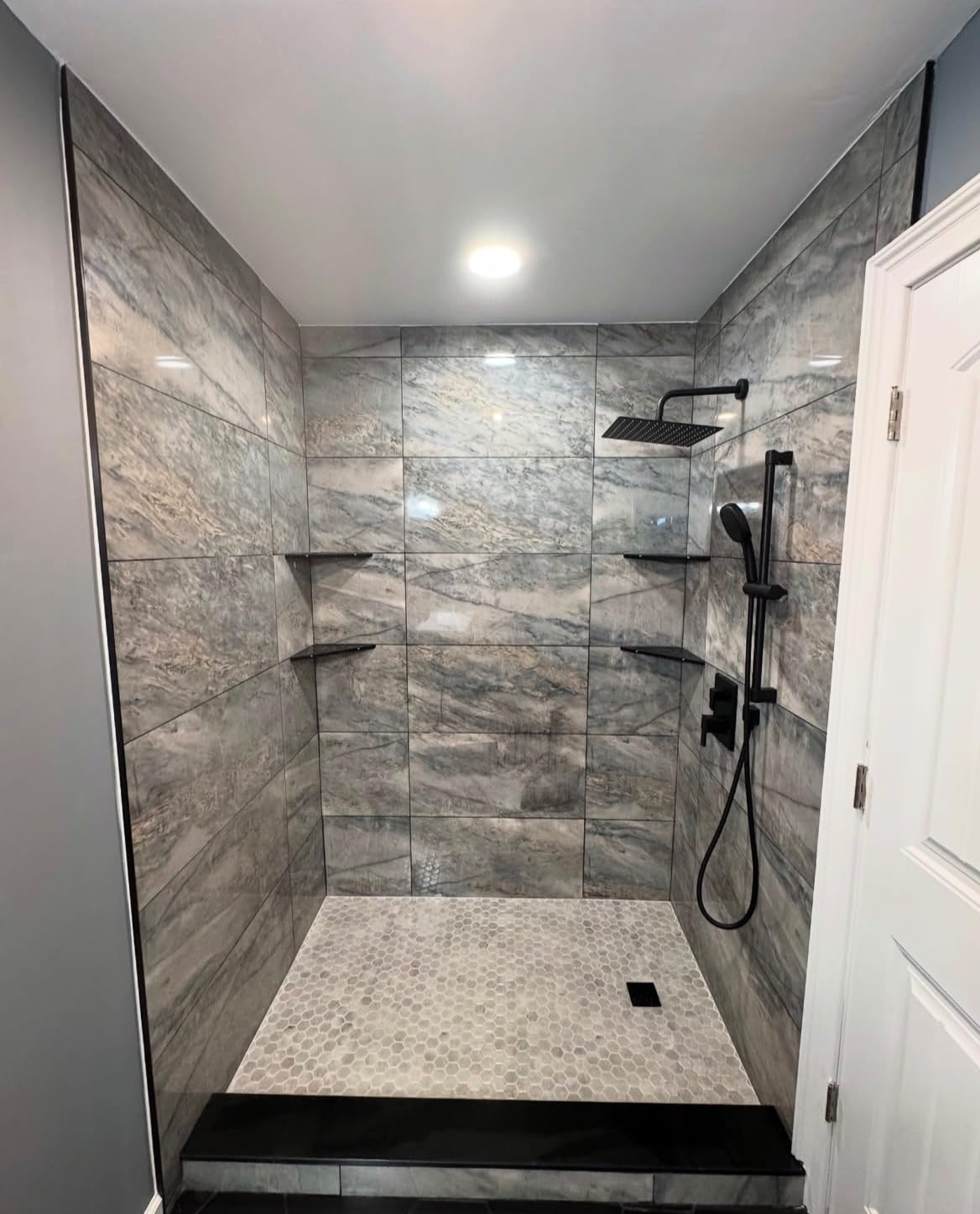 NearMoon Rain Shower Head, High Flow Stainless Steel Square Rainfall Shower, High Pressure Design (8 Inch, Chrome Finish) customer photo 2