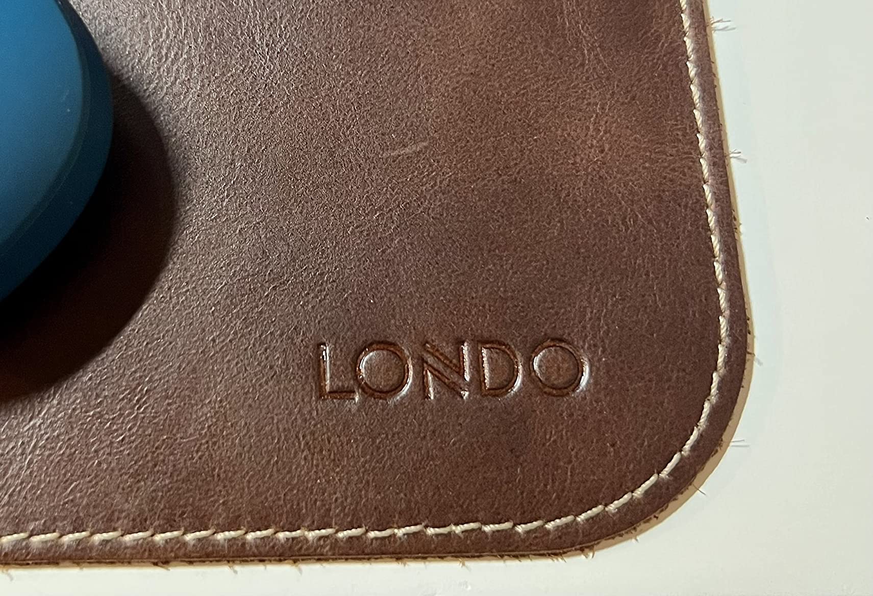 Londo Top Grain Leather Extended Mouse Pad - Large Desk Mat for Office & Gaming, Smooth Writing Surface, Non-Slip Base, Durable & Stylish Workspace Accessory customer photo 2