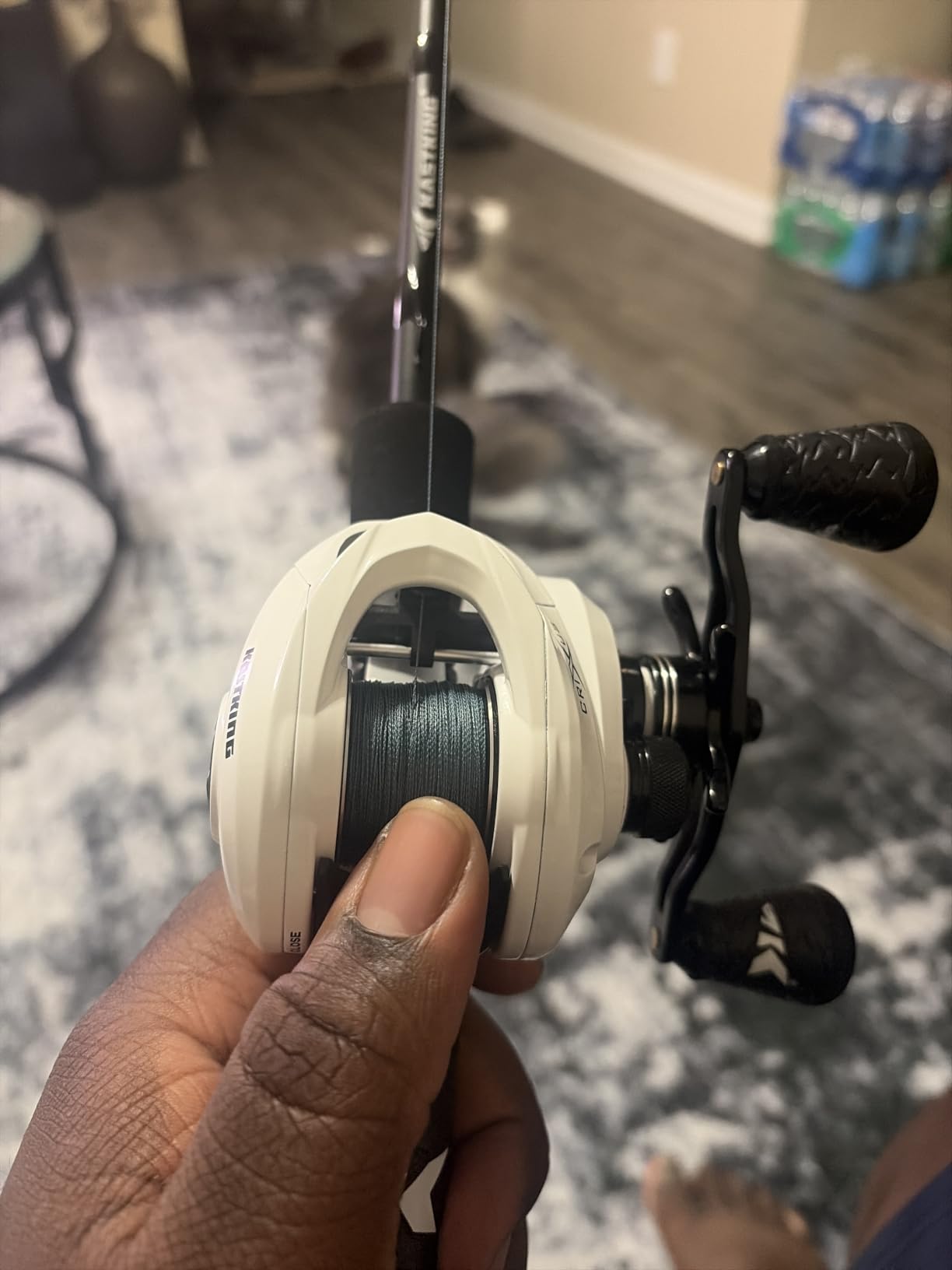 KastKing Crixus Baitcaster & Spinning Fishing Rod and Reel Combo | IM6 Blank, Zirconium Oxide Guide Rings, SuperPolymer Handle, Lightweight Reel, Aluminum Spool, High Performance customer photo 1
