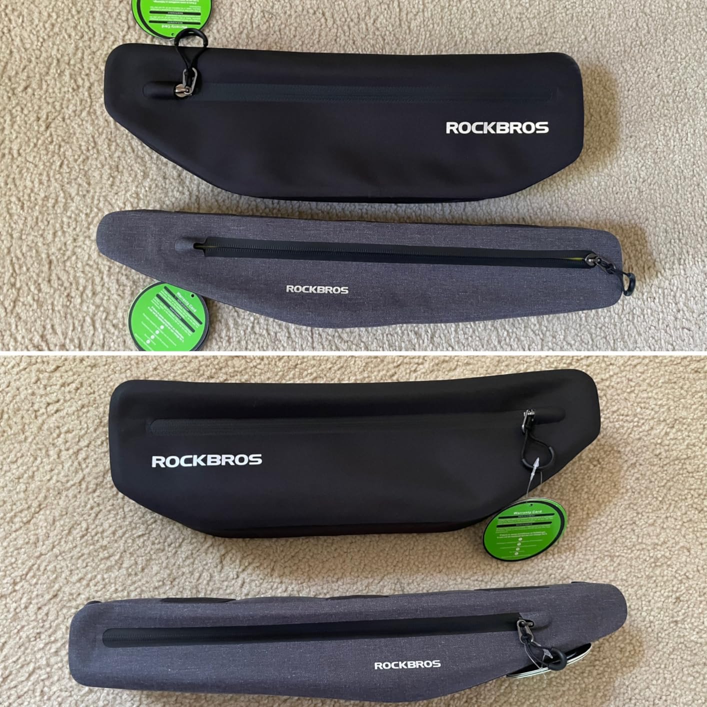 ROCKBROS Bike Frame Bag 840D Nylon Waterproof Bike Triangle Bag Bicycle | Under Top Tube Corner Pouch Storage Bag Double Bag Design with Reflective Logo for Cycling Accessories customer photo 2