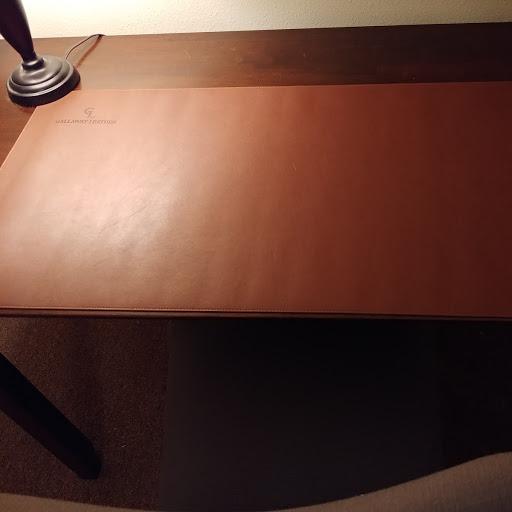 Gallaway Leather Desk Mat, Office Writing Desk Pad, Large 36