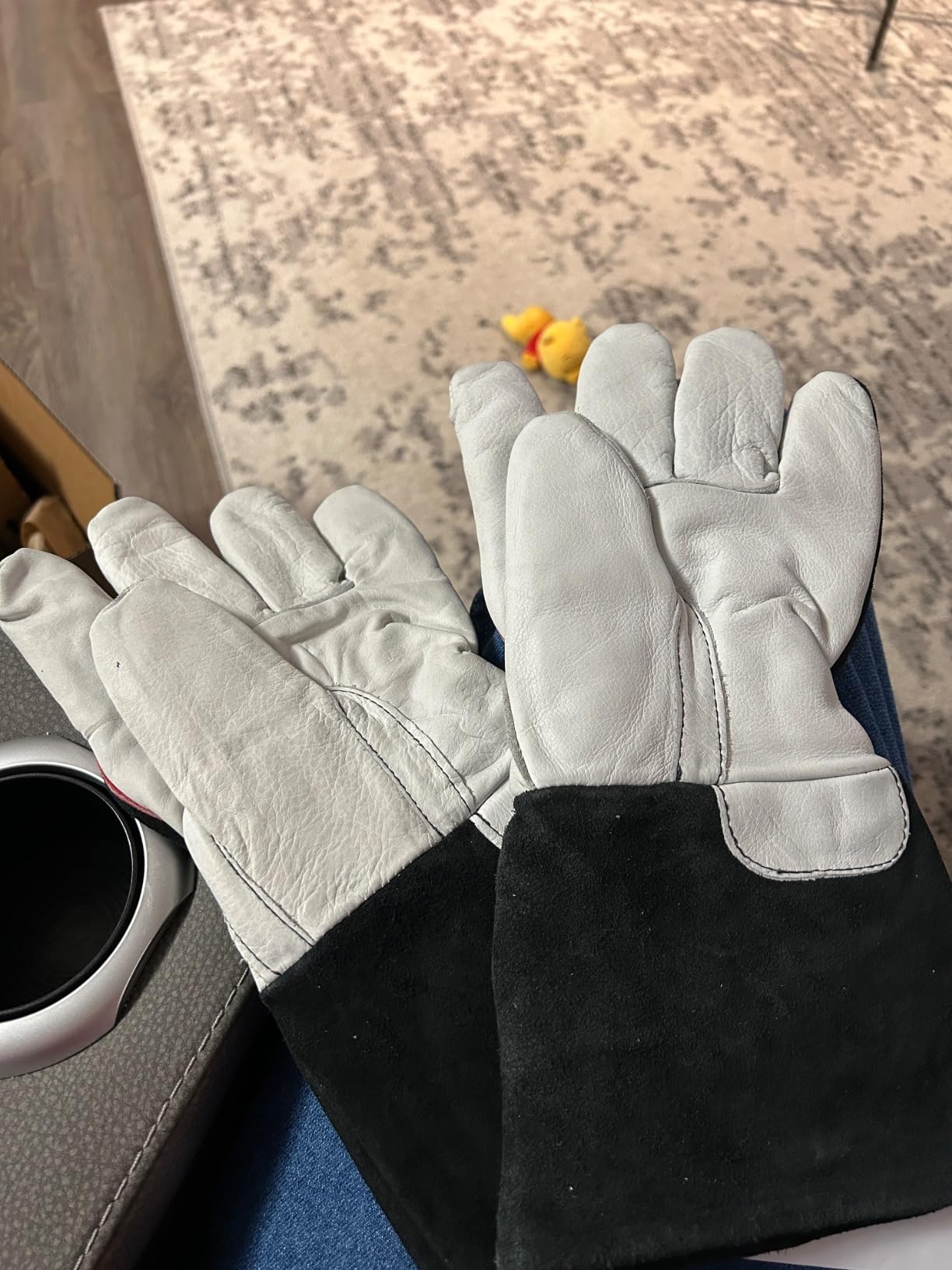 Lincoln Electric DynaMIG HD Professional MIG Welding Gloves | Comfort & Heat Resistance | Large | K3806-L Black customer photo 2