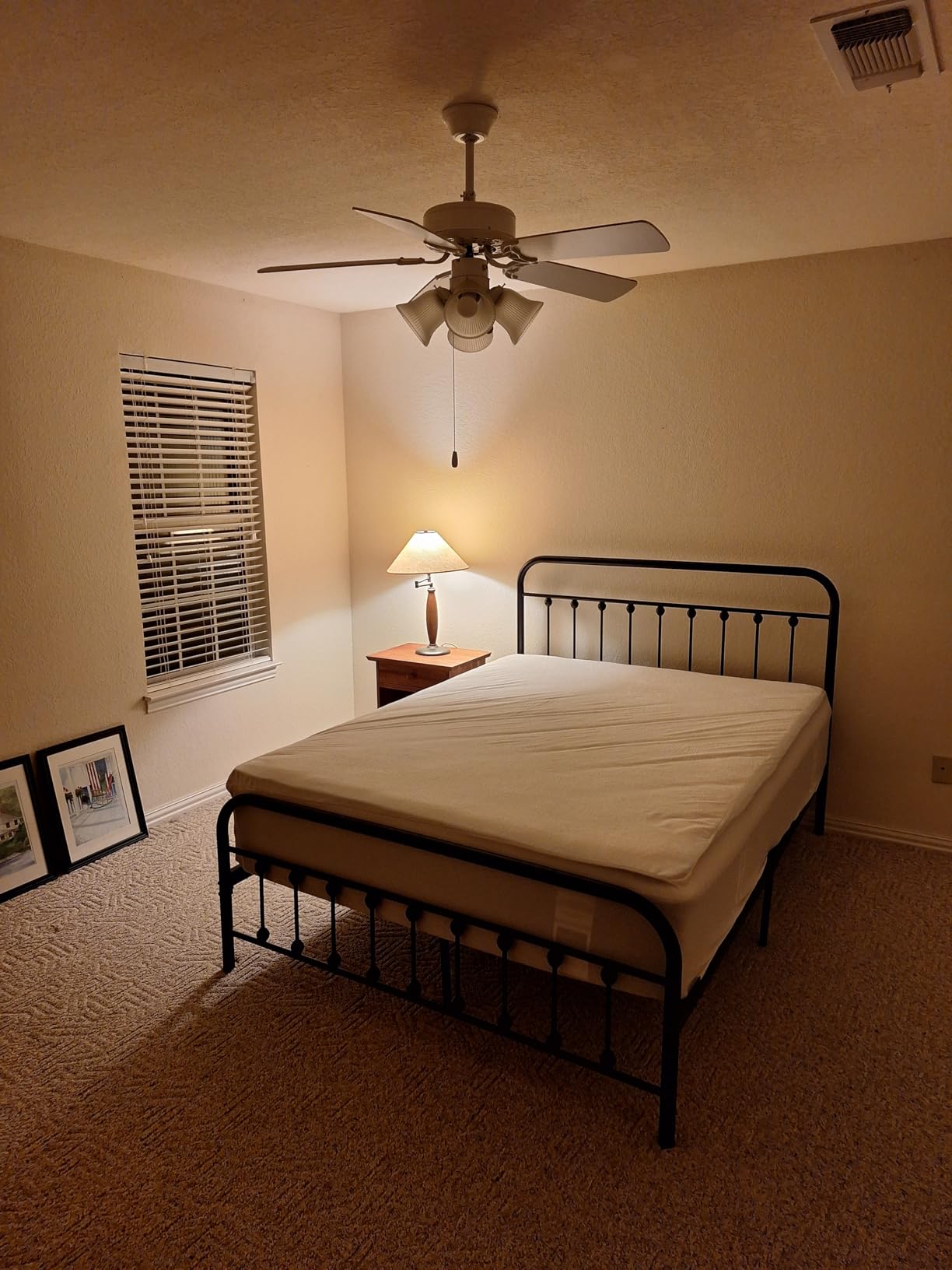 Golden Gate Beds Victorian Style Metal Platform Bed Frame with Antique Wrought Iron-Art Headboard and Footboard, Classic Cama Steel Mattress Foundation, No Box Spring Needed, Queen Size, Black Finish customer photo 1