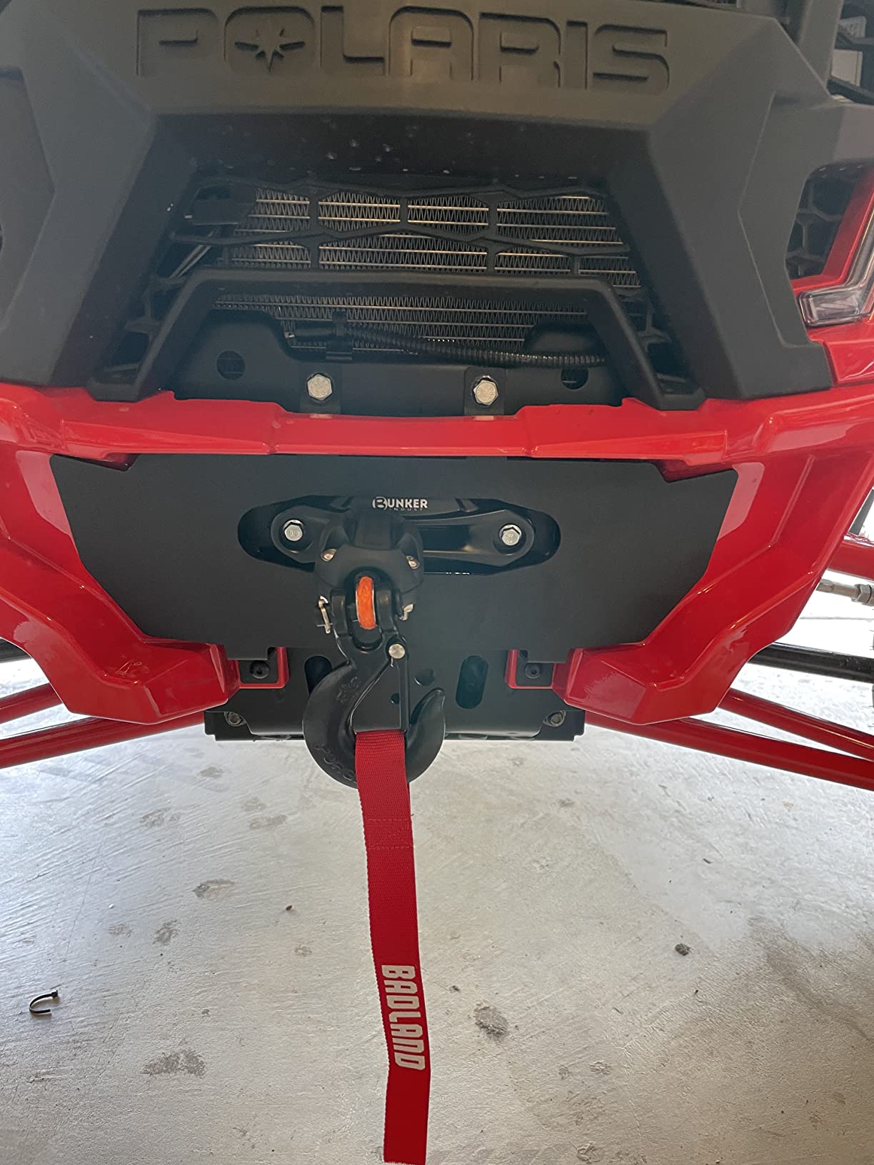 SuperATV Heavy Duty Winch Mounting Plate for 2019-2023 Polaris RZR XP 1000 / XP 4 1000 | Made with 3/16