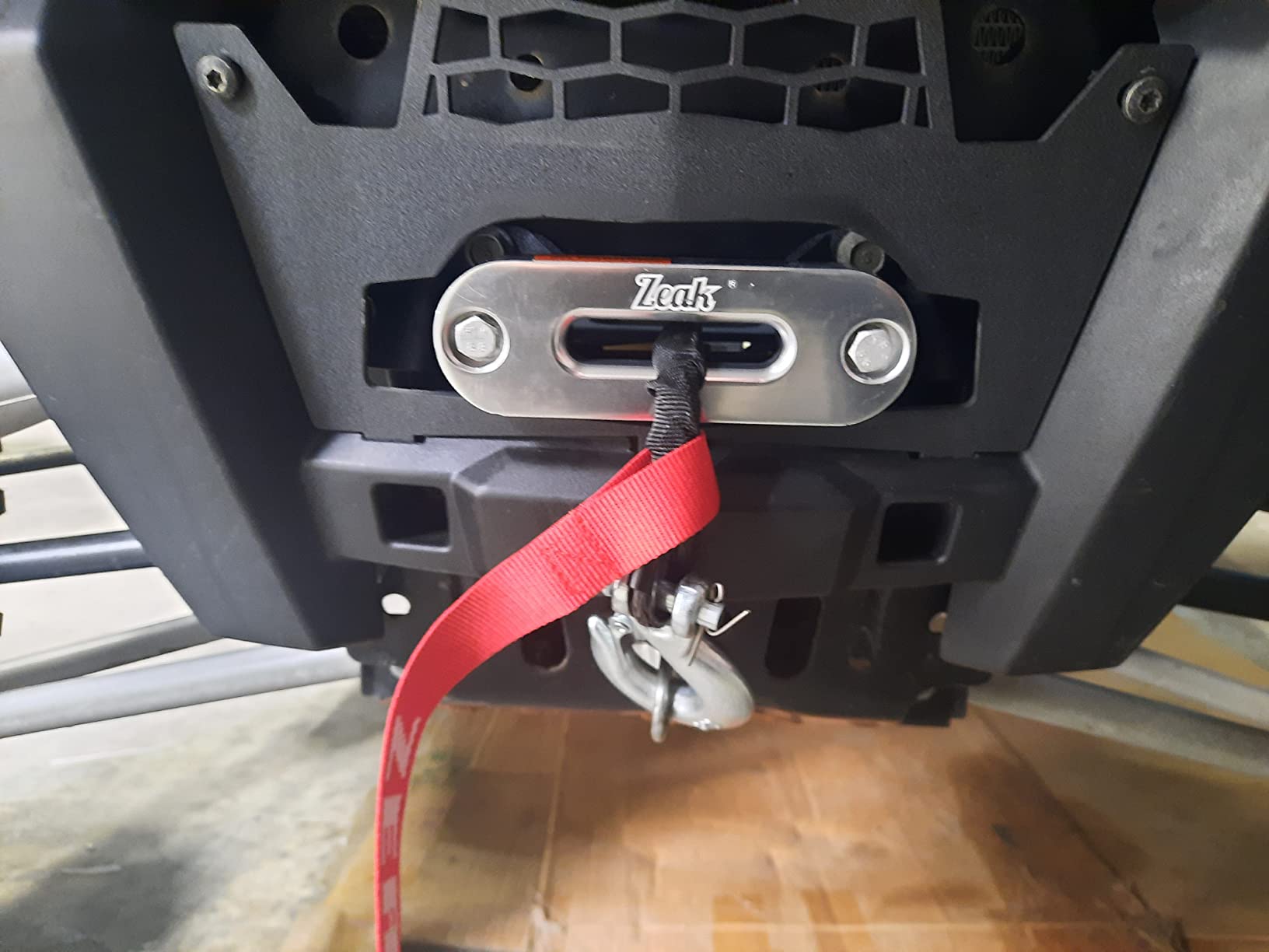 SuperATV Heavy Duty Winch Mounting Plate for 2019-2023 Polaris RZR XP 1000 / XP 4 1000 | Made with 3/16