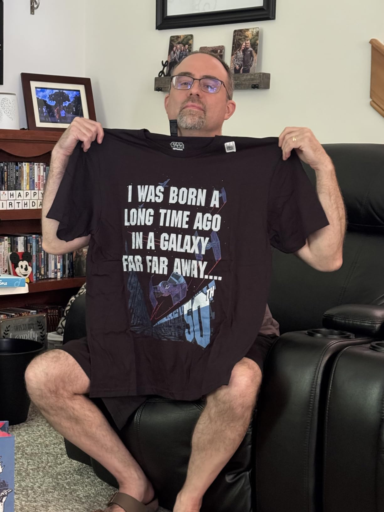 Star Wars I Was Born A Long Time Ago 50th Birthday Disney+ T-Shirt customer photo 1