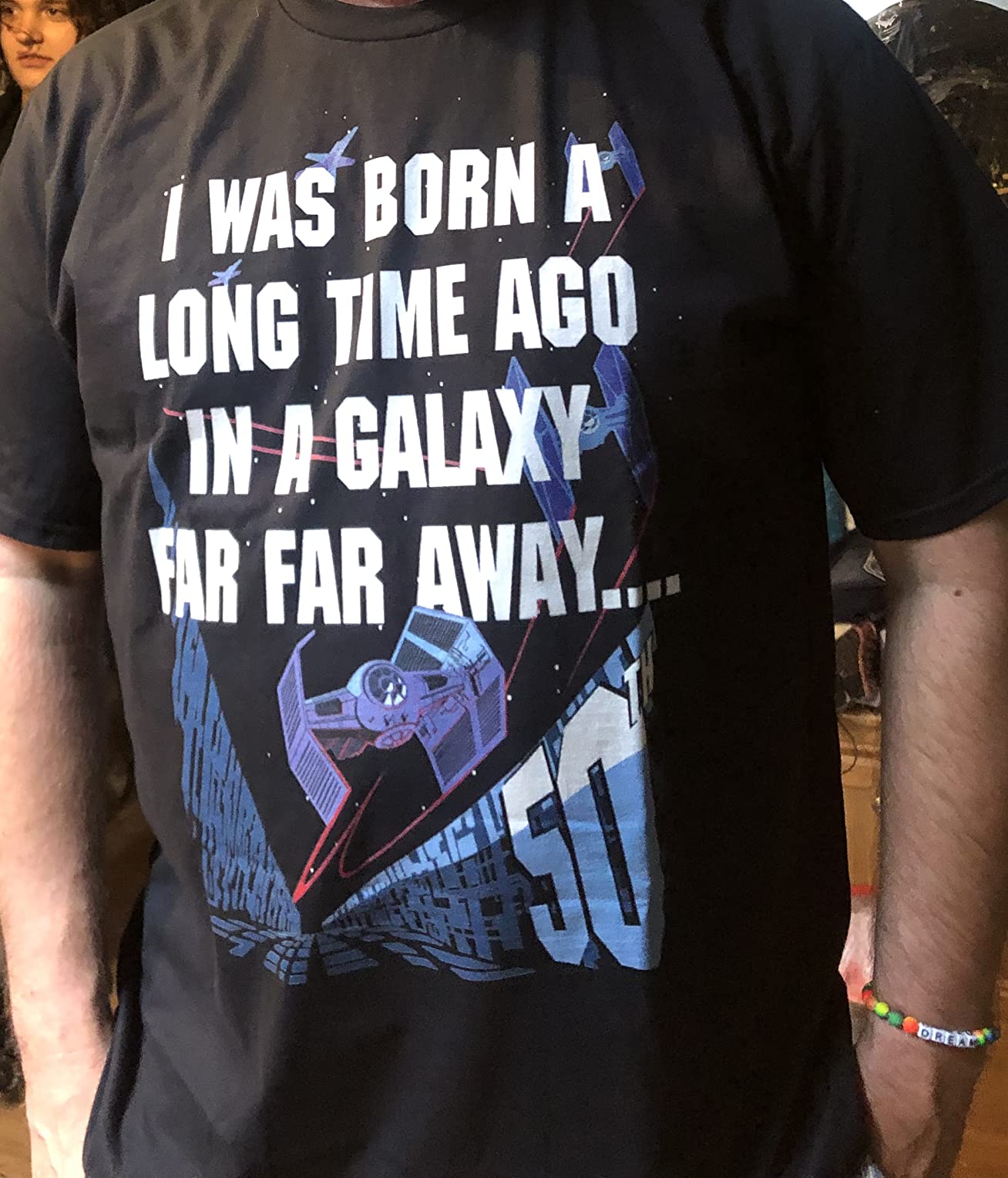 Star Wars I Was Born A Long Time Ago 50th Birthday Disney+ T-Shirt customer photo 2